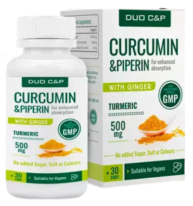 DUO C&P Curcumin - Дозировка - как се използва Как се приема